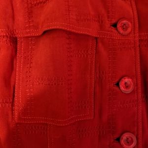 🦄 Alberto Makali: Red Suede Jacket